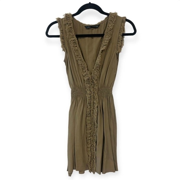 Zara Sleeveless V-Neck Mini Dress - Picture 1 of 6